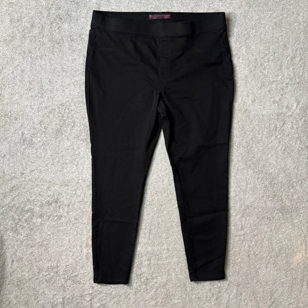 No Boundaries High Rise Pull-On Jeggings XXL (19) Black Stretch Denim